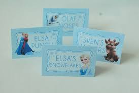 Free Frozen Party Printables Food Labels Food Free Frozen Labels Party Printabl Frozen Party Printables Frozen Theme Party Frozen Themed Birthday Party