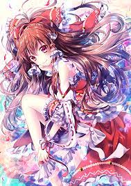 touhou 霊夢 かわいい アニメのネコ 博麗霊夢