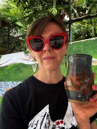 ✨ I'm sharing another donation story. This is another one from myself and  my husband. This vase belonged to our friend Josh May. When my husband  opened up the record store in