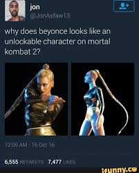 Jan 20, 2014 · learn how to unlock mortal kombat ii hidden fighters by using the mods shown in this video. Why Does Beyonce Looks Like An Unlockable Character On Mortal Kombat 2