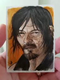 WALKING DEAD DARYL (Norman Reedus) Sketch Card Psc £99.99