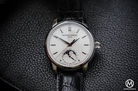 As such, it might just be the. Hands On Review Frederique Constant Manufacture Classics Moonphase A Qualitative But Affordable Dress Watch Live Photos Price Monochrome Watches