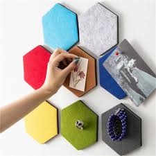 These cork board diy projects take that concept one step further. Cork Wall Hexagon Pad Cork Board Pin Board 9 Pack Colorful Wall Tiles Memo Felt Board For Wall Stickers Home Decors Decorative Boards Aliexpress