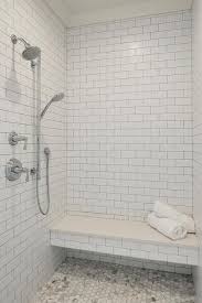 Ceramic tile shower seats are great additions to a shower. White Quartz Floating Shower Bench Design Ideas
