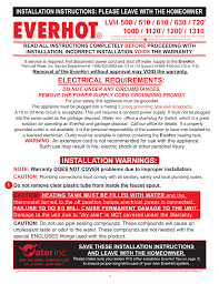 Download manuals & user guides for 17 devices offered by everhot in water heater devices category. Everhot System Installation Instructions For Every Model 270 Kbytes Manualzz