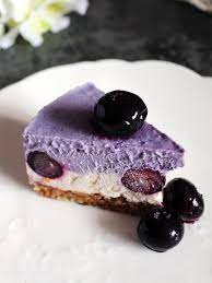 全素藍莓偽乳酪蛋糕 免烤 vegan blueberry layered cheesecake no bake barrel leaf 桶子葉 recipe dessert recipes cake desserts desserts