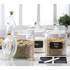 Shop for acrylic canister set online at target. Amazon Com Bellemain 4 Piece Airtight Acrylic Canister Set Food Storage Container Kitchen Dining