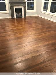 Refinishing Red Oak Hardwood Floors Adding Stain To First Coat Of Polyurethane To Refinishing Hardwood Floors Wood Floor Stain Colors Red Oak Hardwood Floors