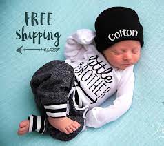 Little Brother Outfit Baby Boy Coming Home Outfit Etsy