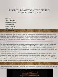 26 juni 2015 09:25 12619 6 judul : Musik Kontemporer Klasik Memiliki Ciri