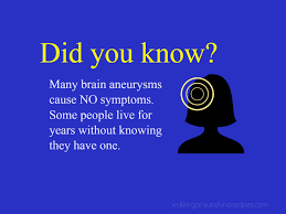 Small unruptured aneurysms that produce no symptoms may not need any treatment, but should be monitored regularly, the national institute of neurological disorders and. Brain Aneurysm Symptoms And Facts What You Can Do