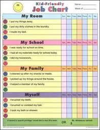 image result for daily behavior charts for home chore