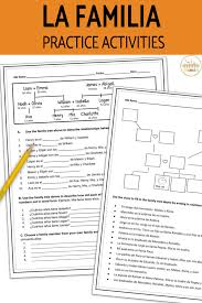 Check Out This Set Of Practice Activities For La Familia These Print And Go Worksheets For Fam Family In Spanish Spanish Classroom Activities Spanish Practice