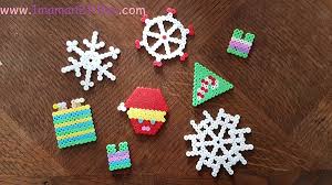 Modele perle a repasser a imprimer. Perles A Repasser Sur Le Theme De Noel Lutin Flocons