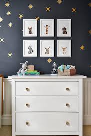 Find great deals on ebay for antique tall dresser. Square Gold Knobs On White Nursery Dresser Transitional Nursery