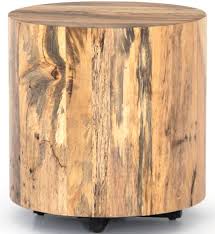 Four Hands Uwes 201 Hudson Spalted Primavera Round End Table In 2020 End Tables Table Shadow Box Coffee Table