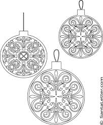 Here's a set of free printable alphabet letter images for you to download and print. Christmas Ornaments Coloring Pages At Santaletter Com Christmas Coloring Pages Christmas Ornament Coloring Page Christmas Colors