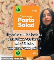 A colorful and flavorful macaroni salad made with hard cooked eggs, bell pepper and celery in a creamy dressing. Woman Sends Tiktok Into Meltdown After Claiming Woolworths Pasta Salad Has An Aftertaste Daily Mail Online