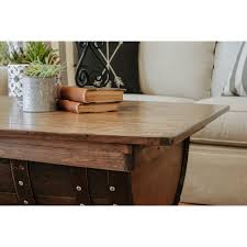 Bourbon barrel half end table. Whiskey Barrel Coffee Table As Seen In Country Living Magazine
