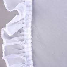 Für vorhänge ist er wahrscheinlich etwas schwer/dick. Gardinenstoff Voile Seitenschal Seitenteil Mit Volant Rusche Weiss 150cm Breit Meine Gardinen De Der Gardinen Spezialshop Von Schoner Leben