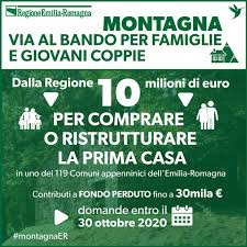 Certificazione isee, ovvero l'indicatore della situazione economica; Regione Emilia Romagna Abitare In Montagna 10 Milioni Di Euro Per Giovani Coppie O Famiglie Per Acquisto O Ristrutturazione Prima Casa Contributi A Fondo Perduto Fino A 30mila Euro Domande Da Oggi