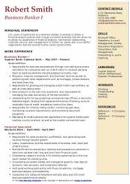 Download sample resume templates in pdf, word formats. Business Banker Resume Samples Qwikresume