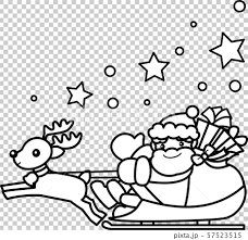 Choose from 100+ santa claus and reindeer graphic resources and download in the form of png, eps, ai or psd. Santa Claus And Reindeer Sleigh Christmas Black Stock Illustration 57523515 Pixta