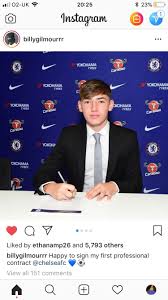 Billy gilmour dominated the game on his first ever scotland start, securing the man of the match the instagram page, sportbible, made a post congratulating gilmour on his man of the match. Billy Gilmour Signs Professional Contract Chelseafc