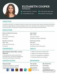 Physician assistant cv template creative images. Pin On Resume Templates