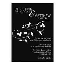 Classic Elegant Black Amp White Leaves Wedding Card Weddinginvita Classic Wedding Invitations Elegant Fun Wedding Invitations Classic Wedding Invitations
