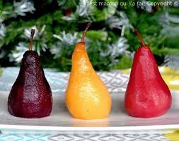 Poires Pochees Trois Facons Poires Pochees De Noel Poires Pochees Desserts Aux Fruits Recettes Sucrees