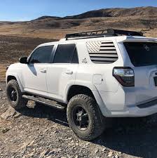 Black And White American Flag Rear Window Decal 4runner American Flag Vinyl Decal Toyota 4runner American Flag Decal 4runner