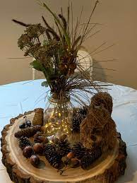 Forest Friends Woodland Animal Baby Shower Centerpiece Sisal Animal From Hobby Woodland Centerpiece Animal Baby Shower Centerpieces Baby Shower Woodland Theme