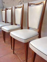 Maybe you would like to learn more about one of these? Lot De 6 Chaises Vintage Monobloc Bois Vernis Et Cuir Annees 50 Chaise Vintage Bois Chaise