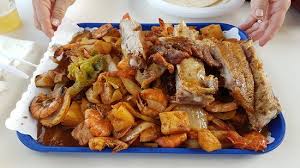 If you've never had the occasion to sample their food you don't know what you're missing. Tray Of Ribs And Shrimp Picture Of San Pedro Fish Market Restaurant Los Angeles Tripadvisor