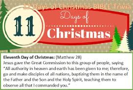 While you may or may not keep the faith, the bible has lessons for all of us, such as the value of humility and the bonds we share with our friends, family and loved ones. Haysville Christian Church 12 Days Of Christmas Trivia Game For Middle School High School Students Use The Repetitive Carol The12 Days Of Christmas Lyrics As A Clue To The 12