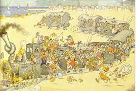 Albert Dubout Le Petit Train Depalavas Albert Dubout Dessin Humoristique Art Moderne