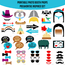 21st Birthday Photo Booth Props Free Printable Instant Download Pocahontas Inspired Printable Photo Booth Props Amanda Keyt Printable Designs Photobooth Props Printable Photo Booth Props Diy Photo Booth Props