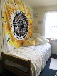 Sunflower College Dorm Room Sunflower Tapestry College Dorm Dorm Room College Dorm Rooms Room