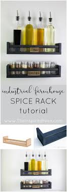 Diy Rustic Wall Mounted Spice Rack Ikea Hacks For Your Home Decor Ikea Spice Rack Wall Mounted Spice Rack Diy Rustic Wall