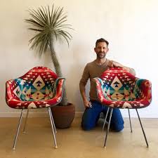 Herman Miller Eames Shell Chair Reupholster In Pendleton Wool Shell Chair Reupholster Eames