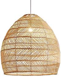 Amazon Com Open Weave Cane Rib Bell Hanging Ceiling Lamp Pendant Light Wicker Rattan Shades W In 2020 Hanging Ceiling Lamps Wicker Pendant Light Rattan Light Fixture