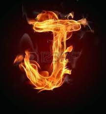 Conceptual Hot Red Fire Flame Font Isolated On Black Fire Image Fire Heart Red Fire