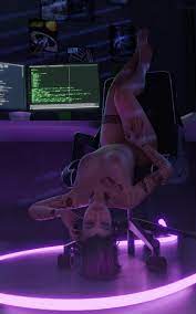 1girls 3d barefoot cd projekt red cyberpunk 2077 female female  only judy alvarez solo tagme upside-down 