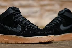 Nike Air Force 1 Black Suede Gum Sole Pin On Future Closet