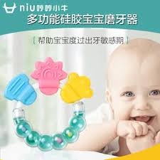 Kori Deer 可莉鹿】繽紛豆豆標籤固齒器咬咬安撫巾(寶寶玩具點點豆安撫玩偶)