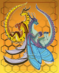 Luna from wings of fire! Blue And Cricket By Rhynobullraq On Deviantart Wings Of Fire Dragons Dragon Drawing Wings Of Fire