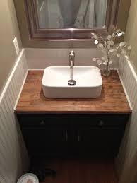 counter top sink bathroom
