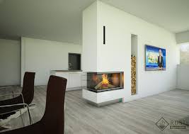 Küchen Design Kamin Freistehend