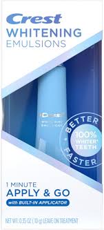 Unlike every other whitening solution on the market, this new gel treatment is designed to be left on. Crest Whitening Emulsions On The Go Whitening Treatment Big Apple Buddy